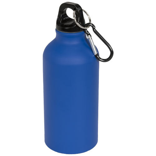 Botella con acabado mate y mosquetón de 400 ml
