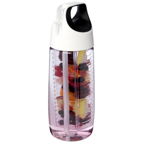 Bidón deportivo en plástico reciclado de 700 ml con tapa Flip e infusor