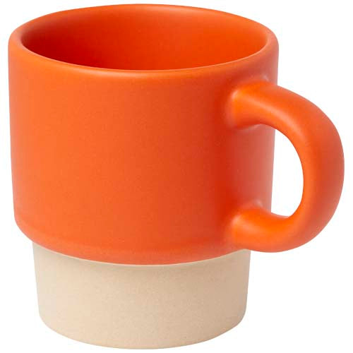 Taza de espresso apilable de 130 ml con fondo de arcilla