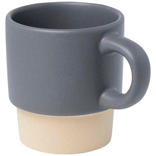 Taza de espresso apilable de 130 ml con fondo de arcilla