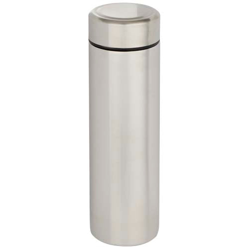 Termo de acero inoxidable de doble pared de 450 ml con colador de té