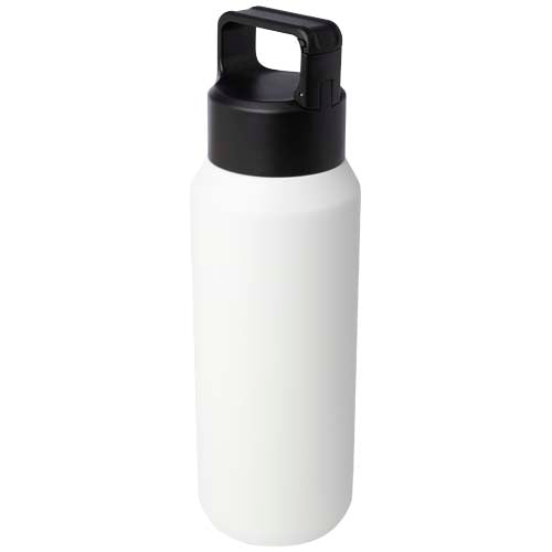 Botella de 600 ml con aislamiento al vacío de cobre en acero inoxidable reciclado con certificado RCS (segura para carbonatar)