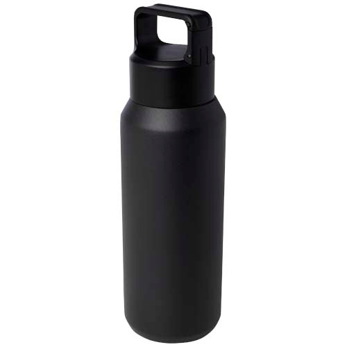 Botella de 600 ml con aislamiento al vacío de cobre en acero inoxidable reciclado con certificado RCS (segura para carbonatar)