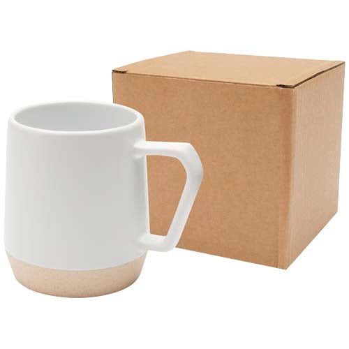 Taza de cerámica de 300 ml con acabado mate