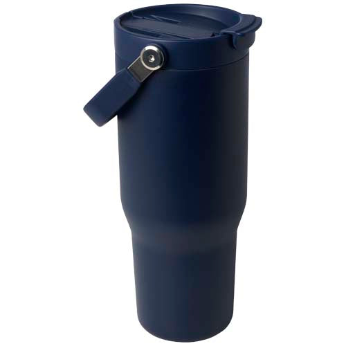 Vaso con aislamiento al vacío de cobre de acero inoxidable reciclado certificado RCS de 900 ml y con tapa de doble función