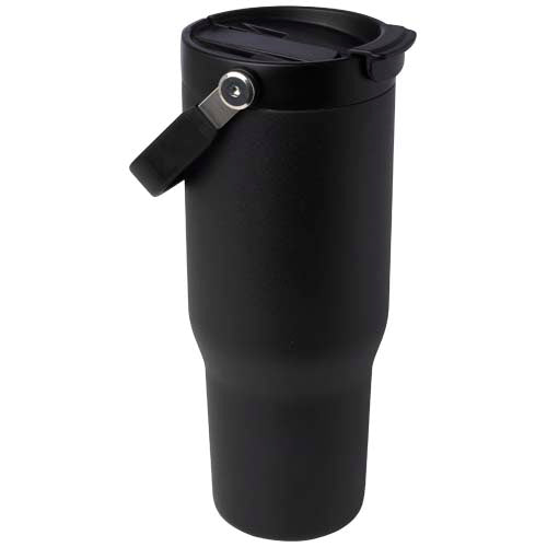 Vaso con aislamiento al vacío de cobre de acero inoxidable reciclado certificado RCS de 900 ml y con tapa de doble función
