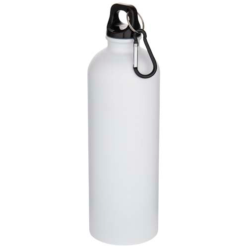 Botella de 750 ml de acero inoxidable mate reciclado con certificado RCS con mosquetón