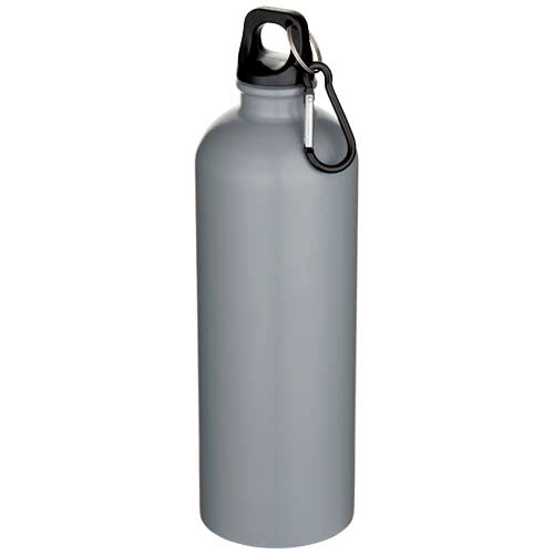 Botella de 750 ml de acero inoxidable mate reciclado con certificado RCS con mosquetón