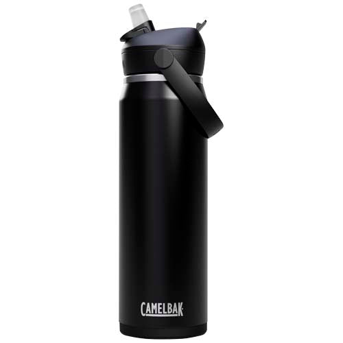 Botella de 740 ml de acero inoxidable con pajita abatible