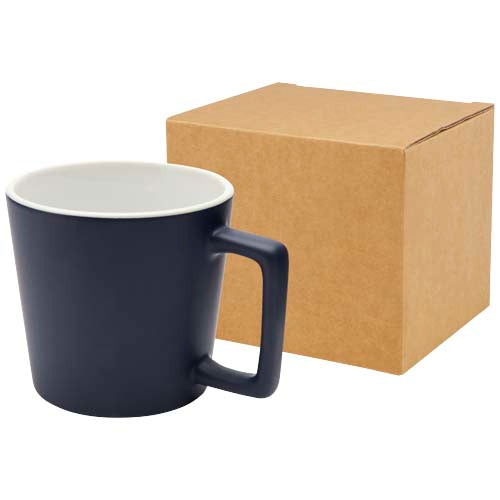 Taza de cerámica de 370 ml con acabado mate