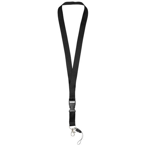 Lanyard con hebilla separable y enganche para móvil