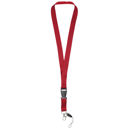 Lanyard con hebilla separable y enganche para móvil