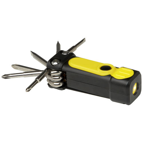 Set de destornilladores de plástico reciclado 8 en 1 RCS con linterna