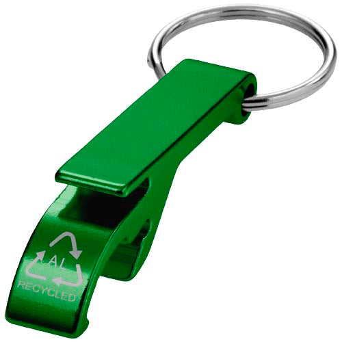Abridor para botellas y latas de aluminio reciclado RCS y con llavero