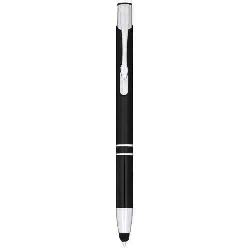 Bolígrafo con stylus de aluminio “Moneta” (tinta azul)