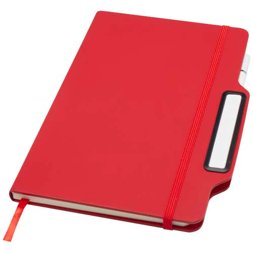 Libreta de tapa dura A5 con combinación de bolígrafo y lápiz (tinta negra)