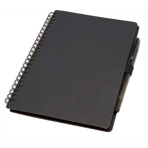 Set de libreta A5 de tapa dura y bolígrafo reutilizables (tinta negra)