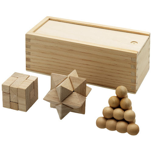 3 juegos de ingenio en madera