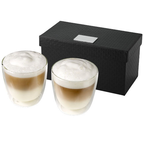 Set de 2 tazas de café de cristal