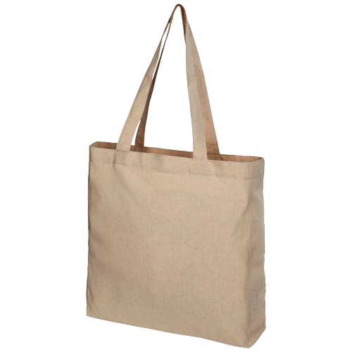 Bolsa Tote de algodón reciclado de 210 g/m² con refuerzos