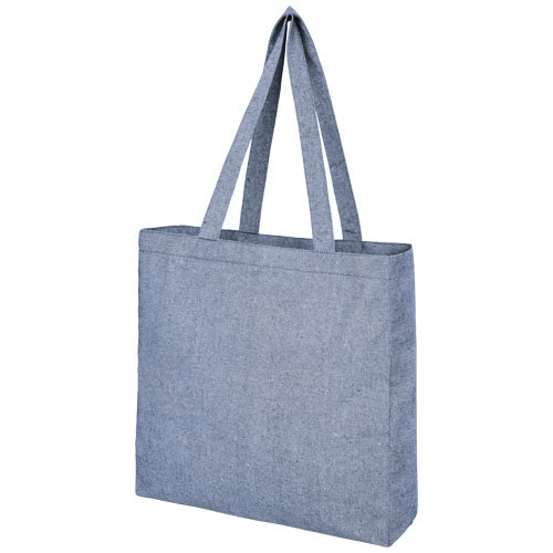 Bolsa Tote de algodón reciclado de 210 g/m² con refuerzos