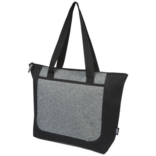 Bolsa Tote reciclada GRS en dos tonos con cremallera de 15 L