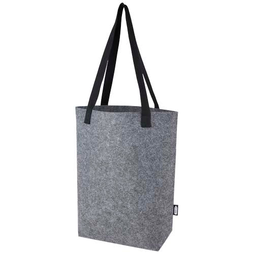 Bolsa Tote de fieltro reciclado GRS con fondo ancho de 12 L