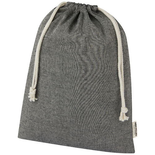 Bolsa de regalo grande de 4 l de algodón reciclado GRS de 150 g/m²