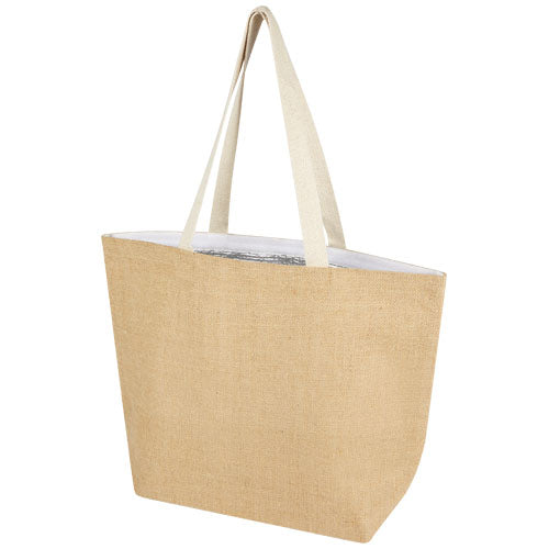 Bolsa Tote isotérmica de yute de 300 g/m² de 12 L