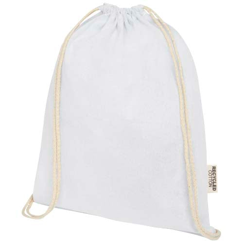 Bolsa con cordón de algodón reciclado GRS de 140 g/m²