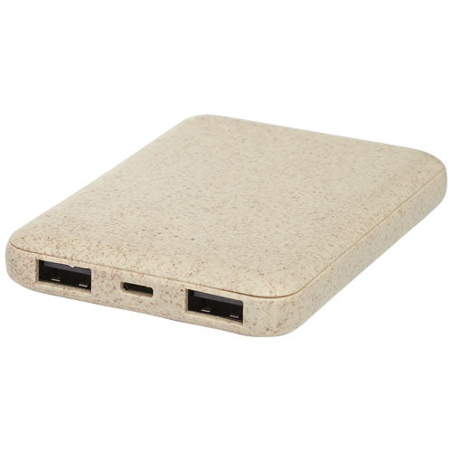 Batería externa de 5000 mAh de paja de trigo
