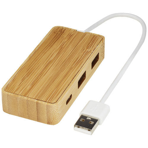 Hub USB de bambú