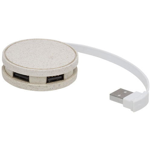 Hub USB de paja de trigo "Kenzu"