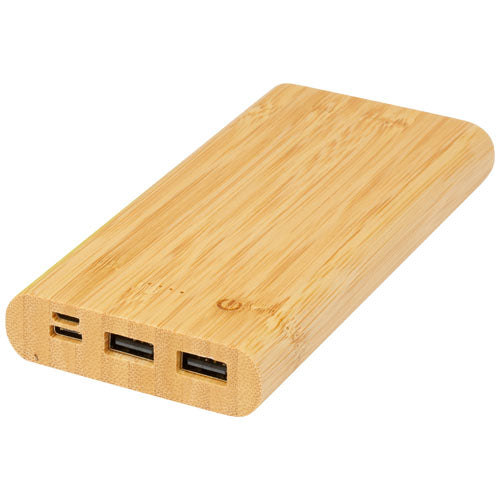 Batería externa de 10,000 mAh de bambú