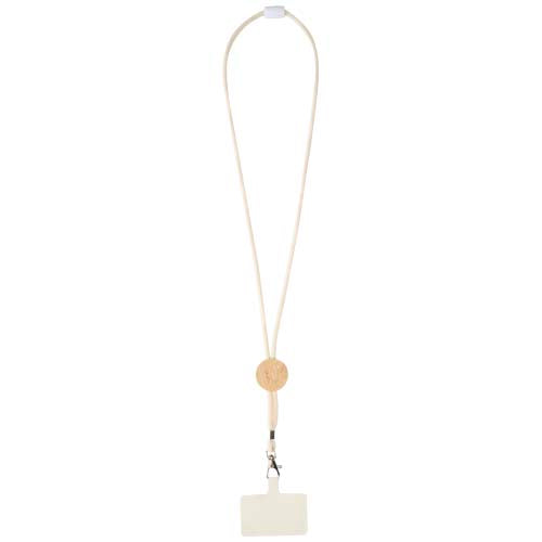 Lanyard para smartphone con detalles de bambú