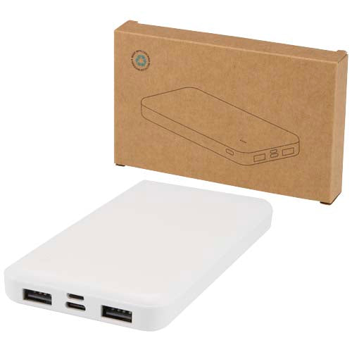 Batería externa de plástico reciclado de 10 000 mAh y 10 W