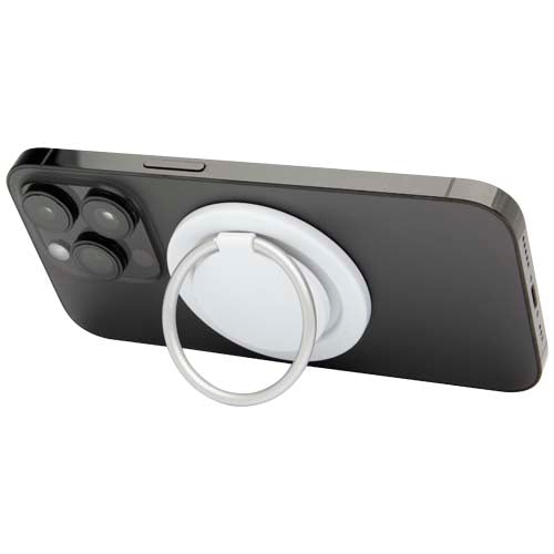 Soporte para teléfono magnético de plástico reciclado con portaanillos