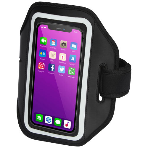 Pulsera smartphone reflectante con funda transparente