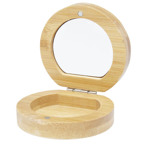 Espejo de bolsillo de bambú "Afrodit"