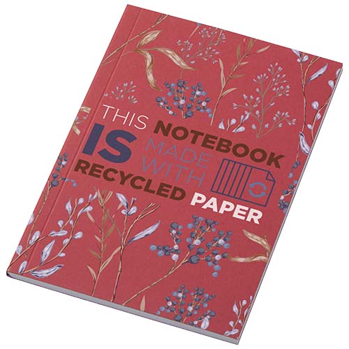 Libreta A6 de tapa blanda con 50 hojas de papel reciclado