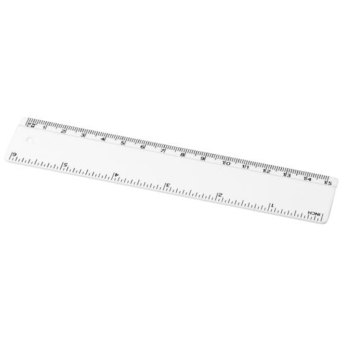 Regla de plástico reciclado de 15 cm