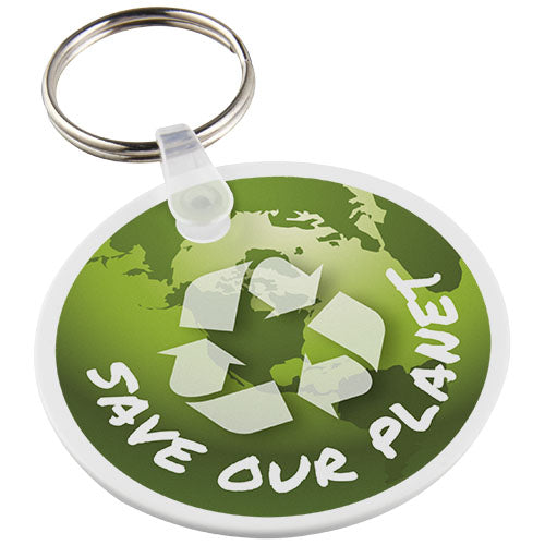 Llavero reciclado en forma de círculo