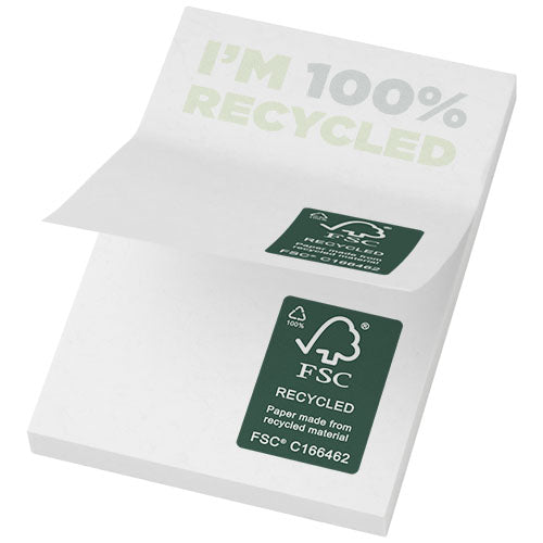 Bloc de notas adhesivas de papel reciclado de 50 x 75 mm