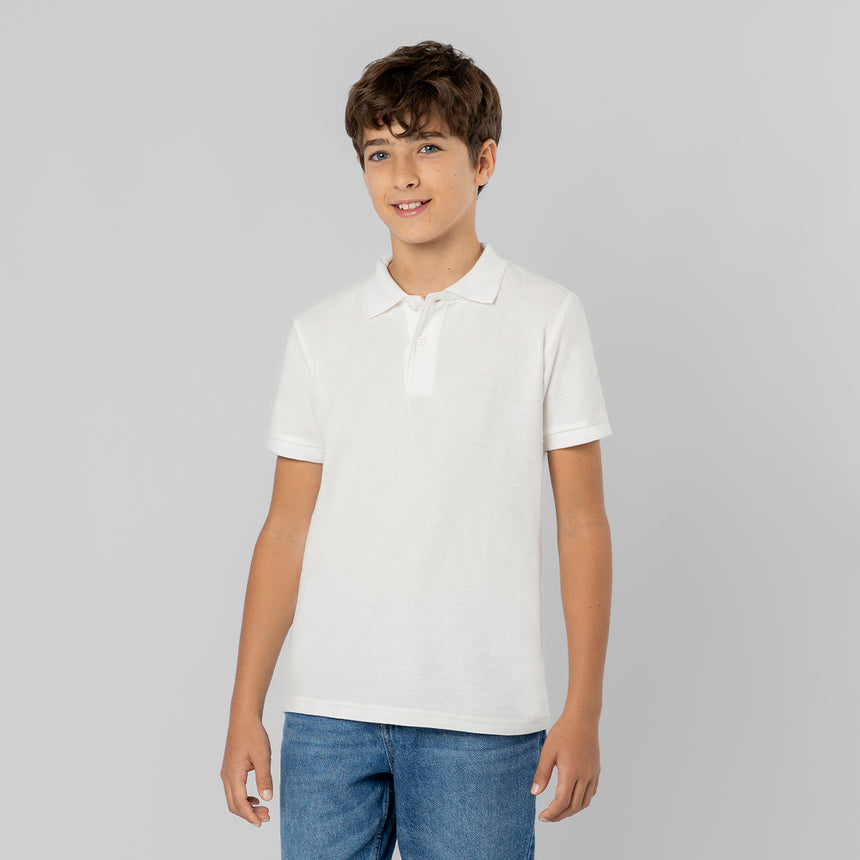Polo Niño Blanco