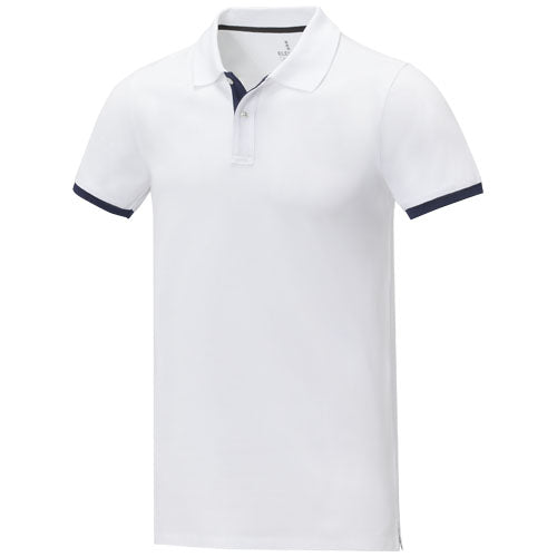 Polo de manga corta de dos tonos para hombre