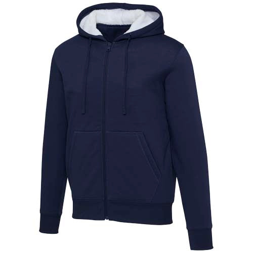 Sudadera sherpa con cremallera completa y capucha