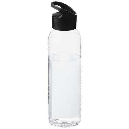 Botella de Tritan™ transparente con tapa de colores de 650 ml