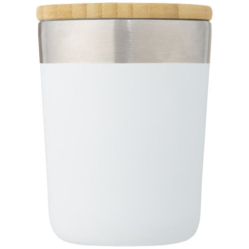 Vaso de 330 ml de acero inoxidable con aislamiento al vacío de cobre y tapa de bambú Lagan