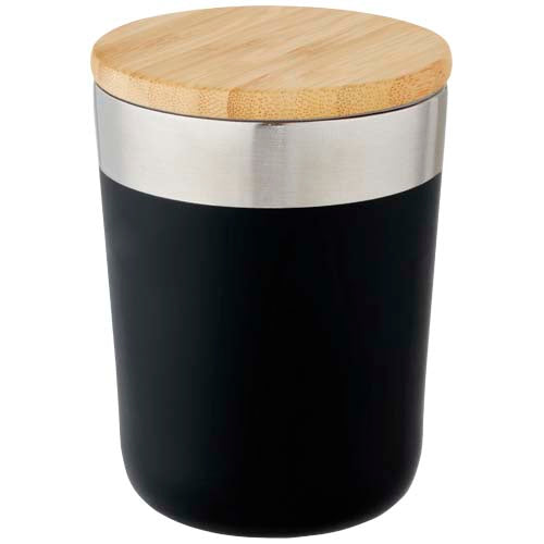 Vaso de 330 ml de acero inoxidable con aislamiento al vacío de cobre y tapa de bambú Lagan