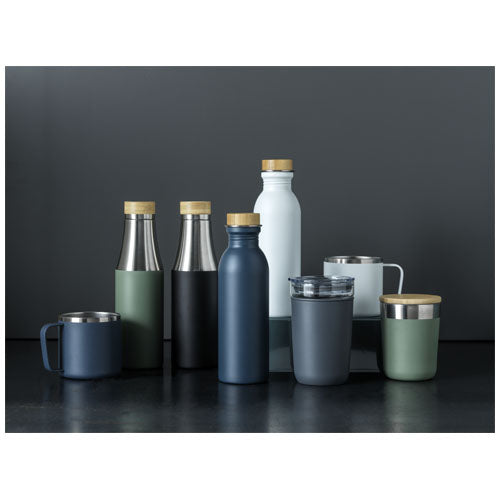 Vaso de 330 ml de acero inoxidable con aislamiento al vacío de cobre y tapa de bambú Lagan
